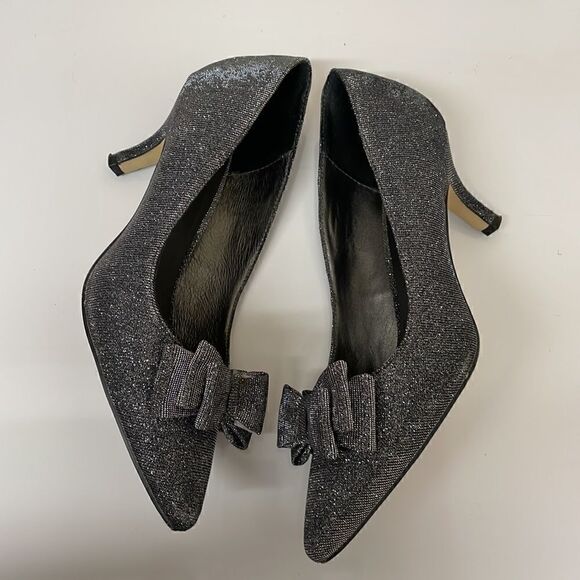 Menbur Sparkly Heels with Bow - Picture 4 of 6